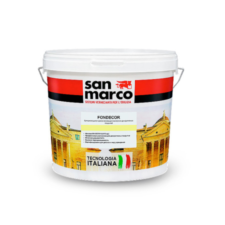 Сан Марко Грунт-краска под декоративные покрытия Fondecor bianco 4л