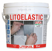 Литокол Клей эпоксидно-полиуретановый Litoelastic Evo белый 5кг/2,5м2
