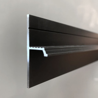 Теневой профиль FD-04 (42х14,5х2500мм) черный матовый. Алюминий